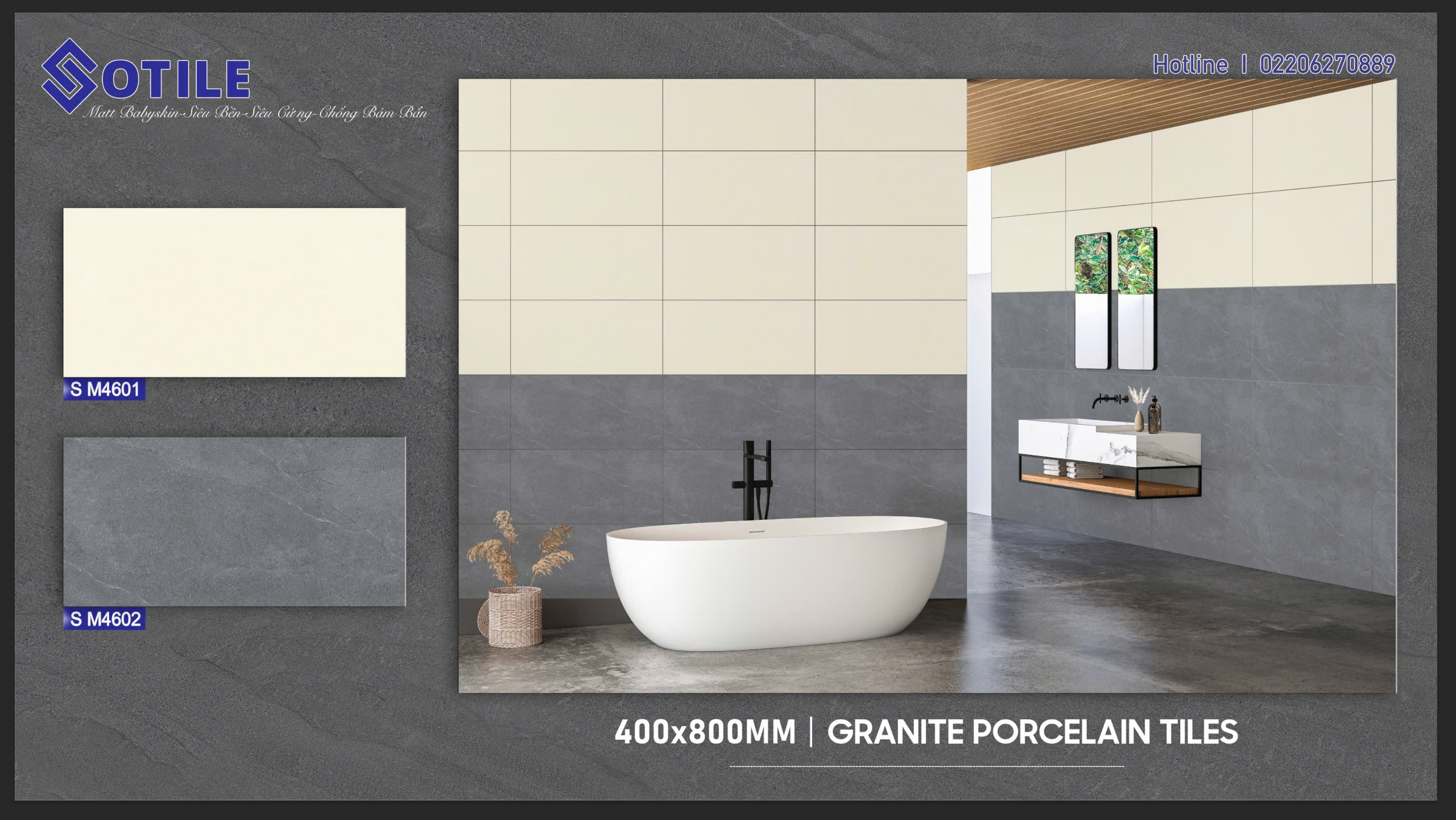 Gạch Ốp Tường 40x80 Vân Đá Cẩm Thạch Cao Cấp - Mã TH-017