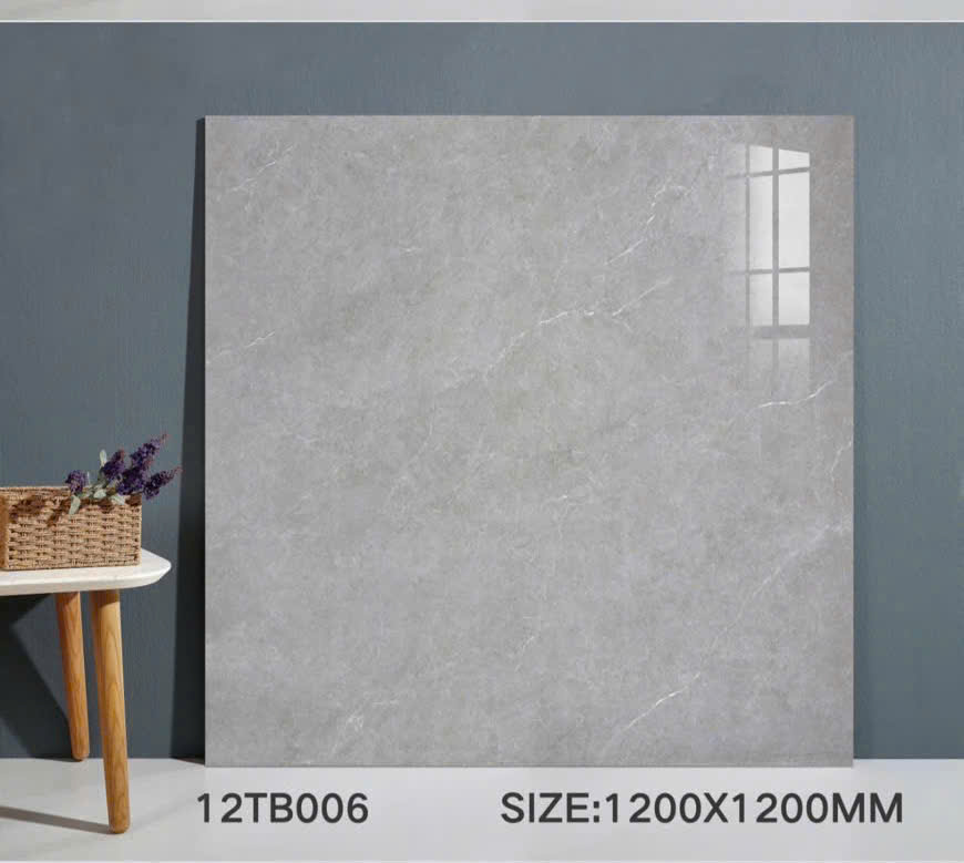 Gạch Lát Nền Khổ Lớn 120x120 Vân Đá Cẩm Thạch Cao Cấp - Mã 12TB006